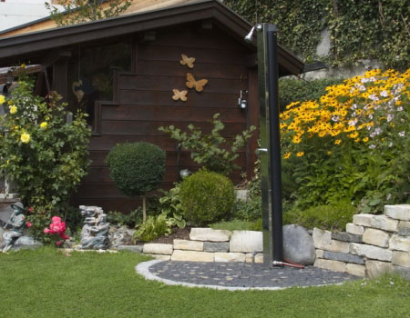 garten dusche gästehaus walch pension imst
