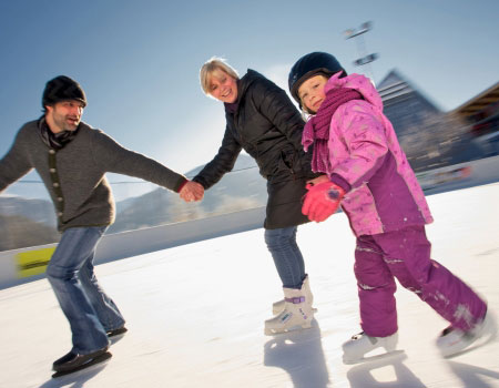 eislaufen winter zimmer pension imst